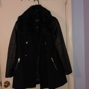 Never worn Guess knee length pea coat